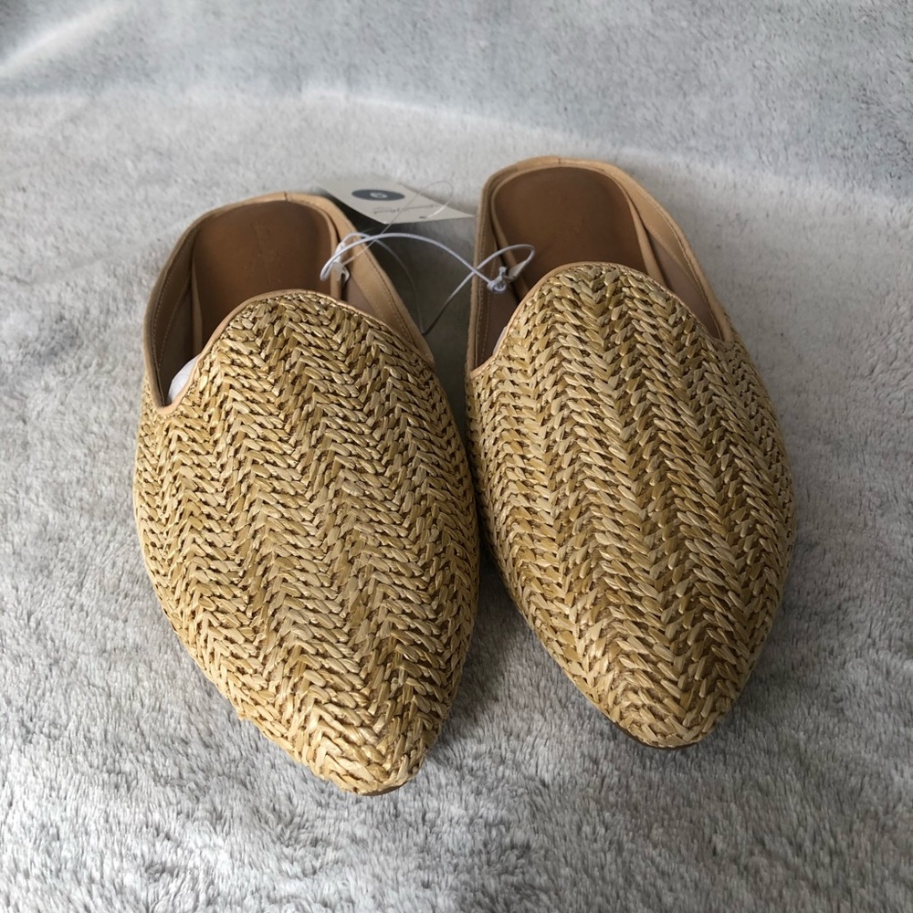 Straw Slip Ons Mules New Size 9 - Picture 2 of 5